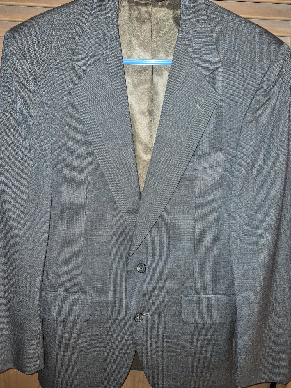 Roundtree & Yorke Men's Charcoal Two-Button Sport Coat